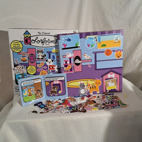 Colorforms Classic Pets Picture Playset Multiple Piece 2 Picture Panels - Picture 2 of 4